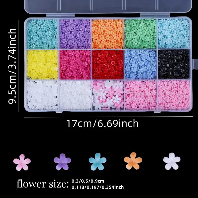 3D Flower 5 Petals Charm