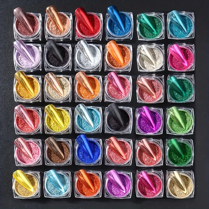 Metallic Chrome 36 pcs