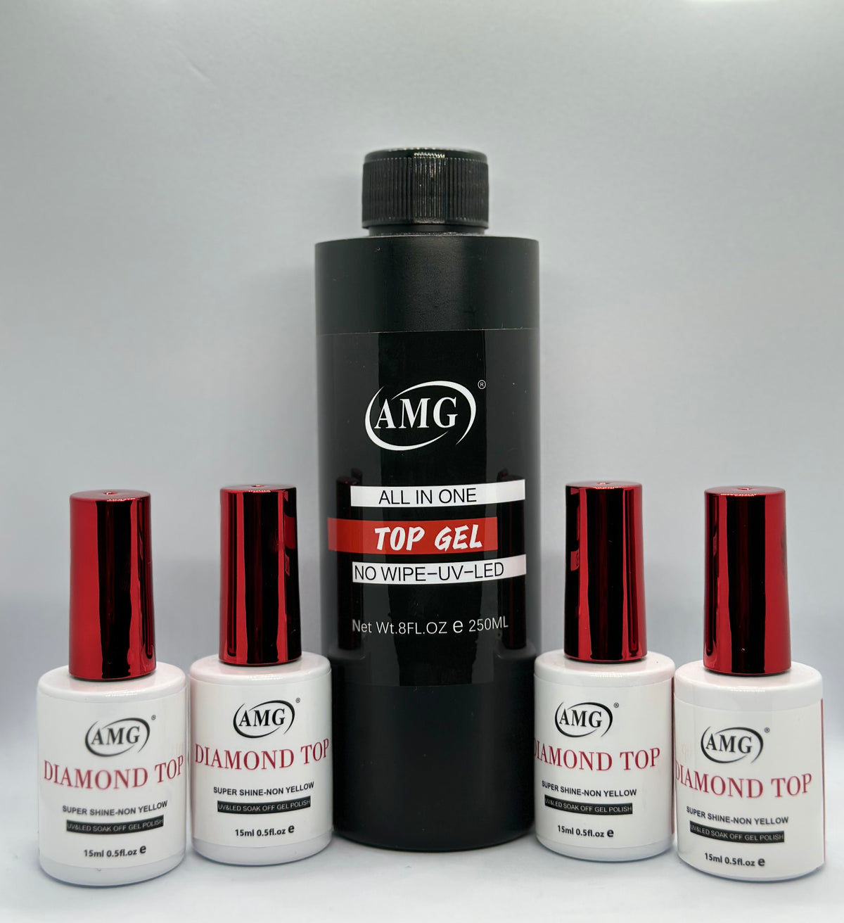 Diamond Shine Top Coat Refill (250ml) FREE 10 BOTTLES (15ml)