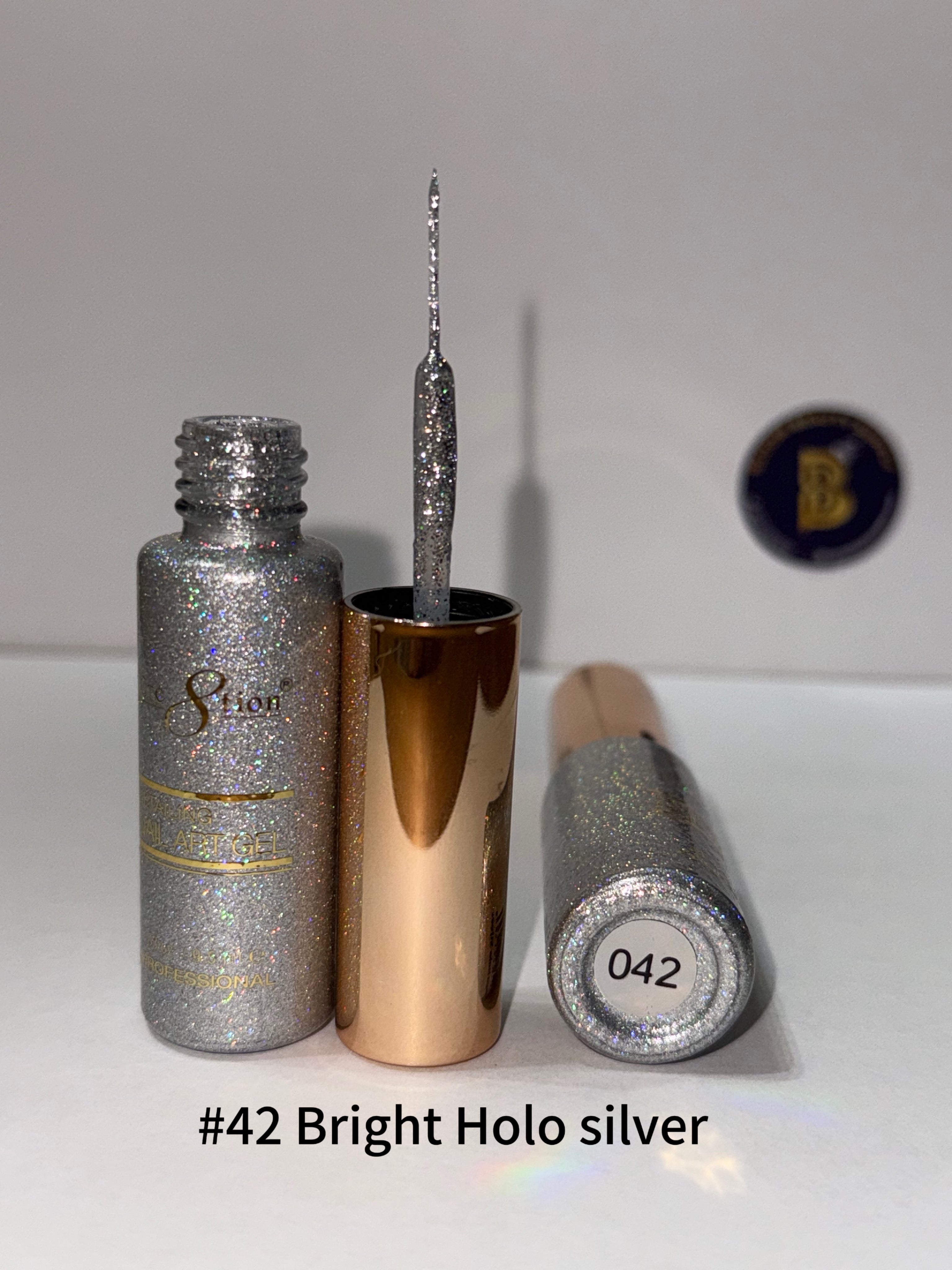 Creation Gel Liner #42 Bright Holo Silver