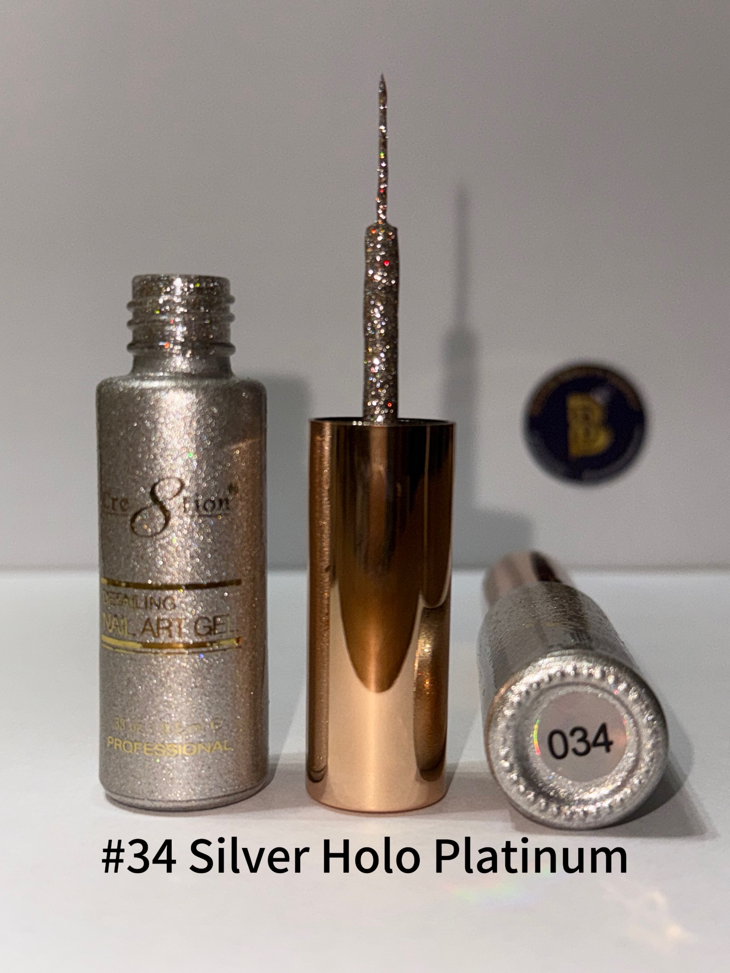 Creation Gel Liner #34 Silver Holo Platinum