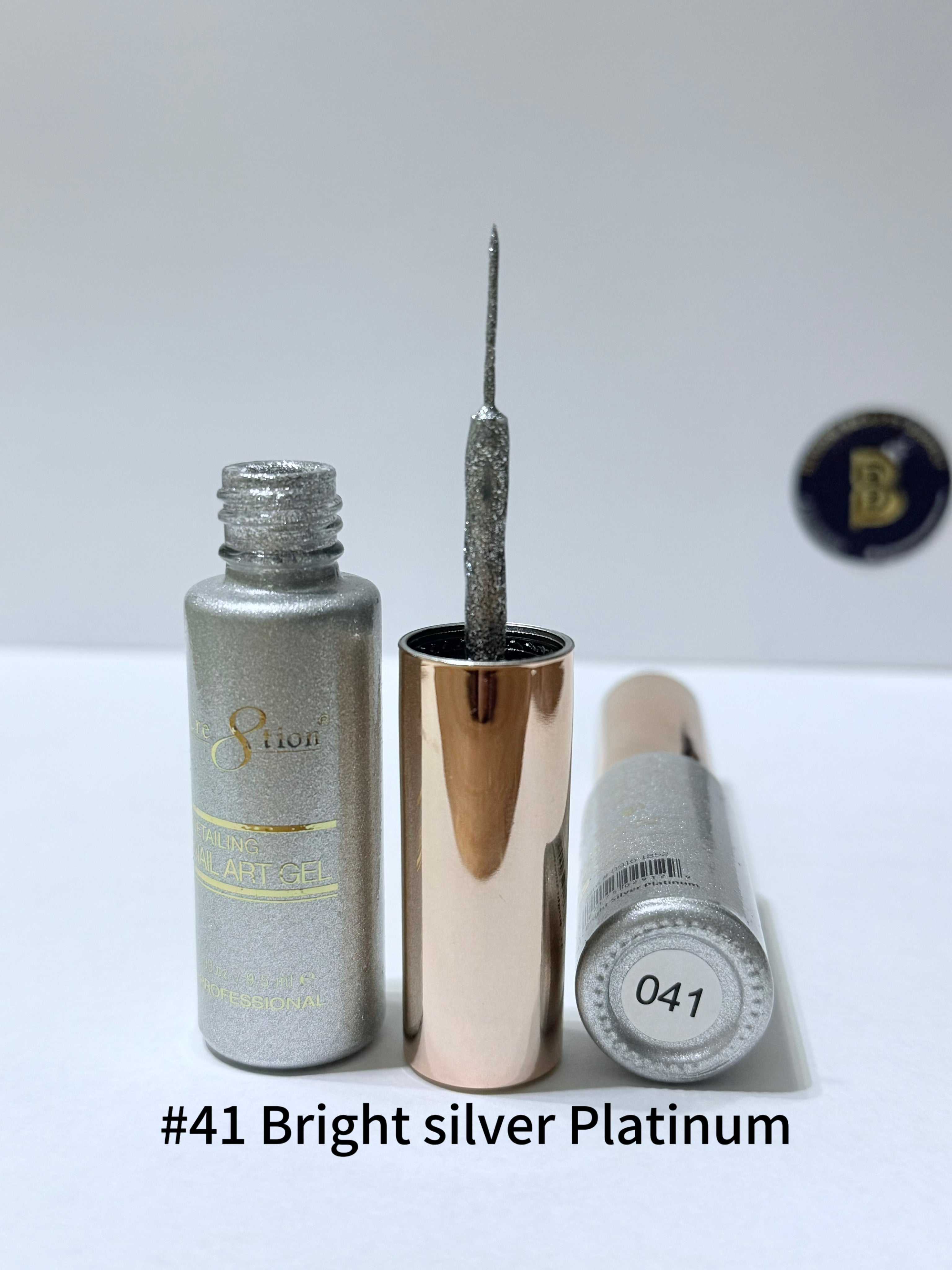 Creation Gel liner glitter #41 Bright Platinum Silver