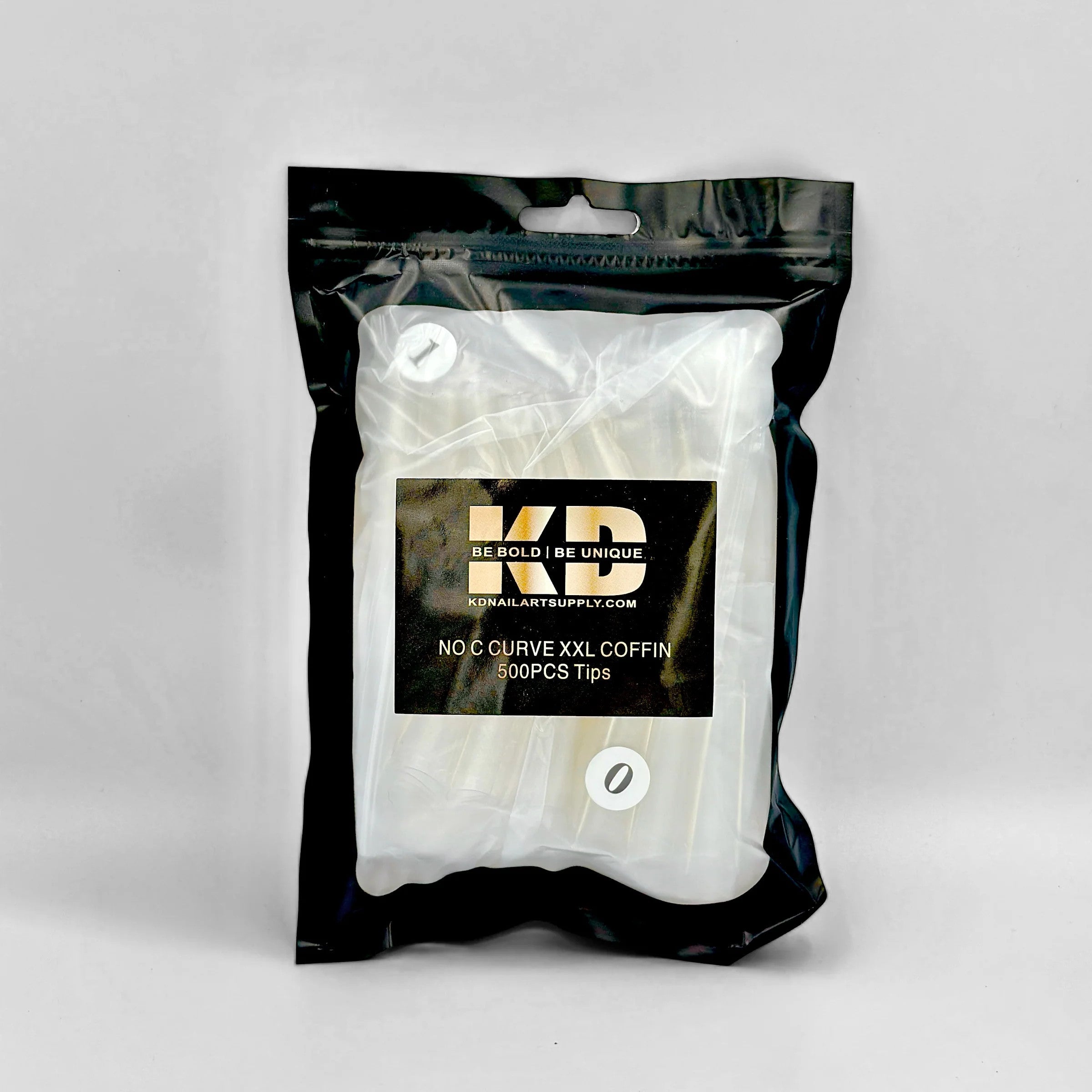 2XL Coffin Tips - Clear (500 pcs)