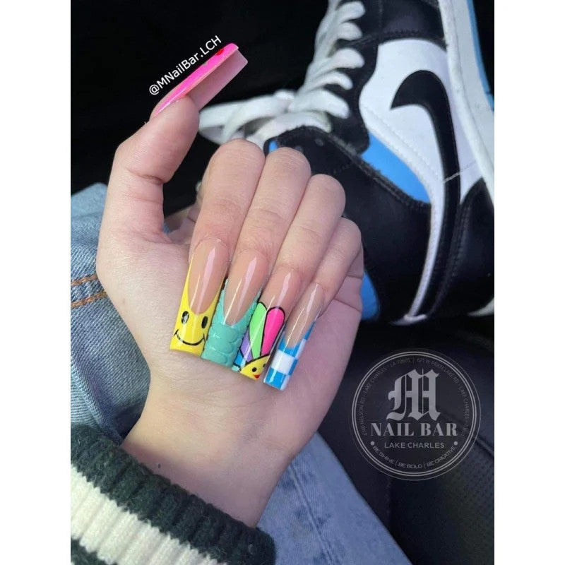 2XL Square Tips - Clear (500 pcs)