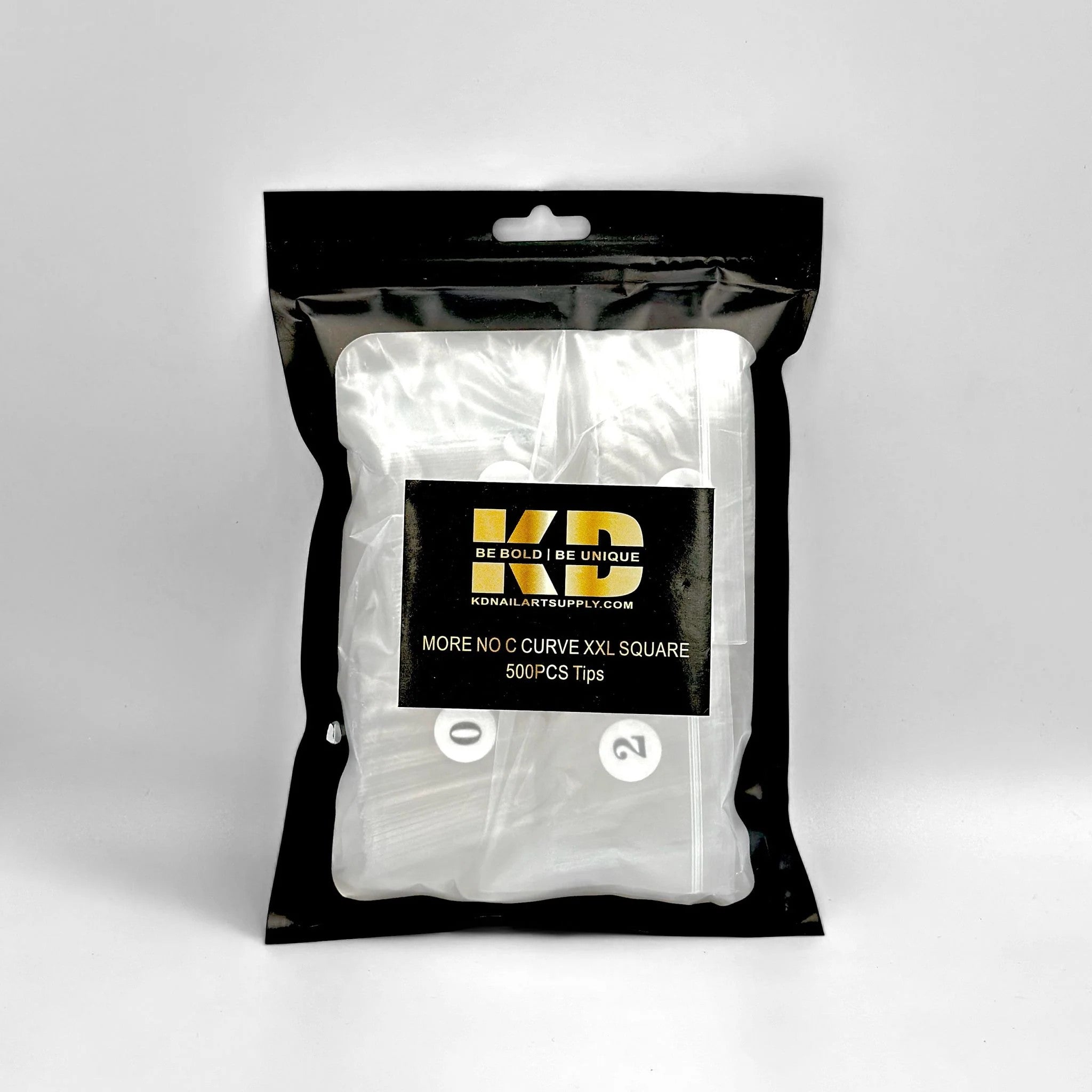 2XL Square Tips - Clear (500 pcs)